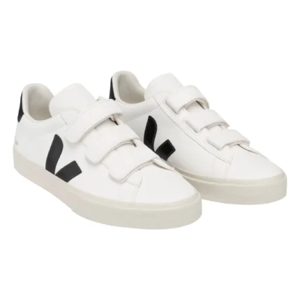 RECIFE LEATHER WHITE BLACK | VEJA