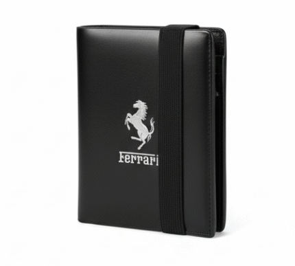 Ferrari Leather Wallet with Elastic Band