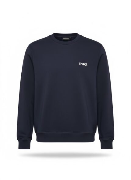 Emporio Armani Sweatshirt mit Label-Stitching in marine
