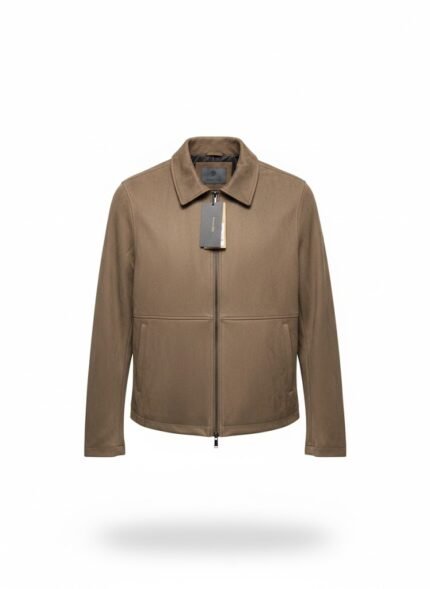 Wool-Blend Harrington Jacket