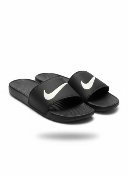 Nike Sliders-black and white