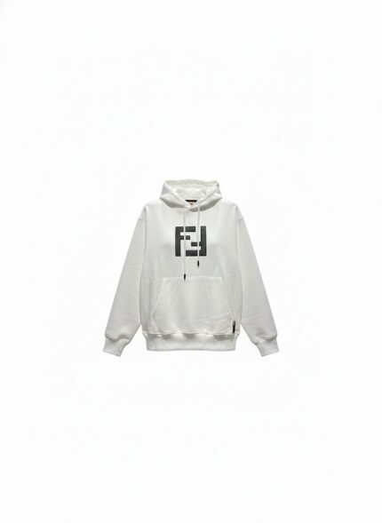 Fendi Mesh letter logo  sweatshirt-white