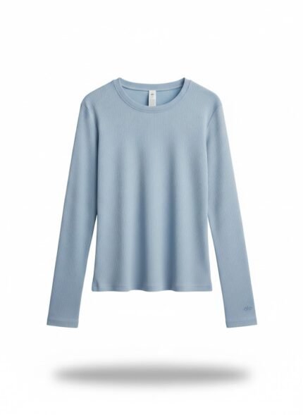Alo Ribbed Modal Long Sleeve-blue