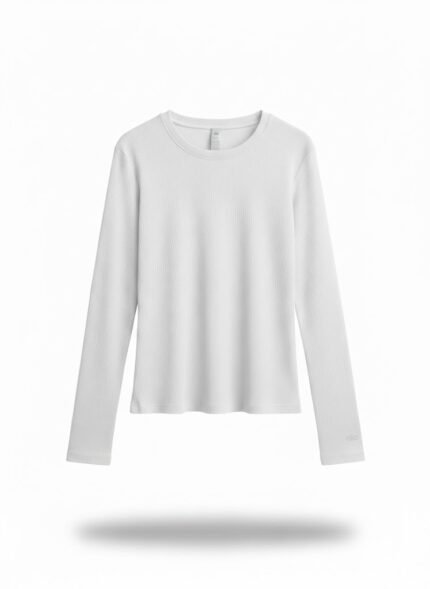 Alo Ribbed Modal Long Sleeve-white